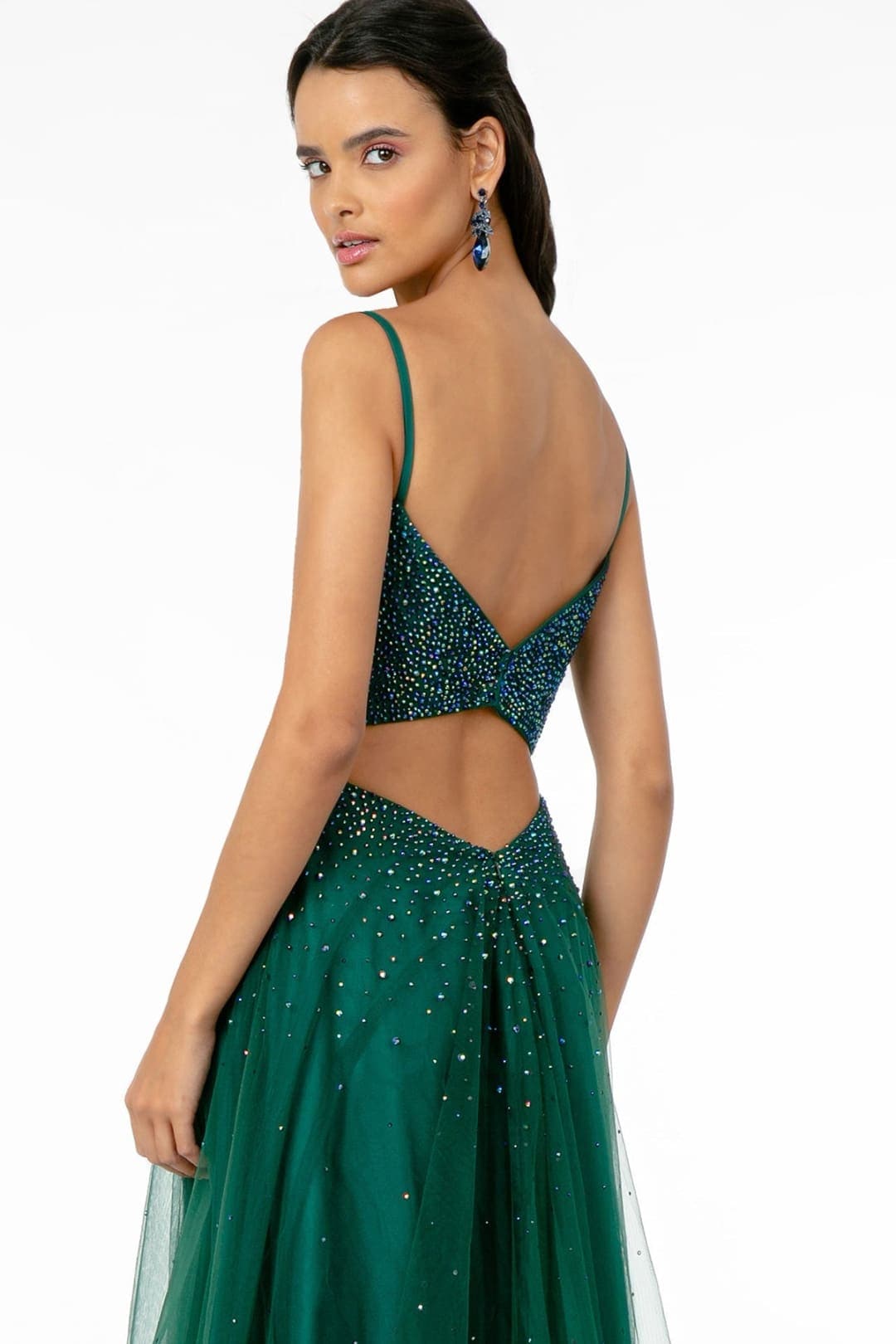 Formal Dress - Champagne Mesh by Elizabeth KGL2891