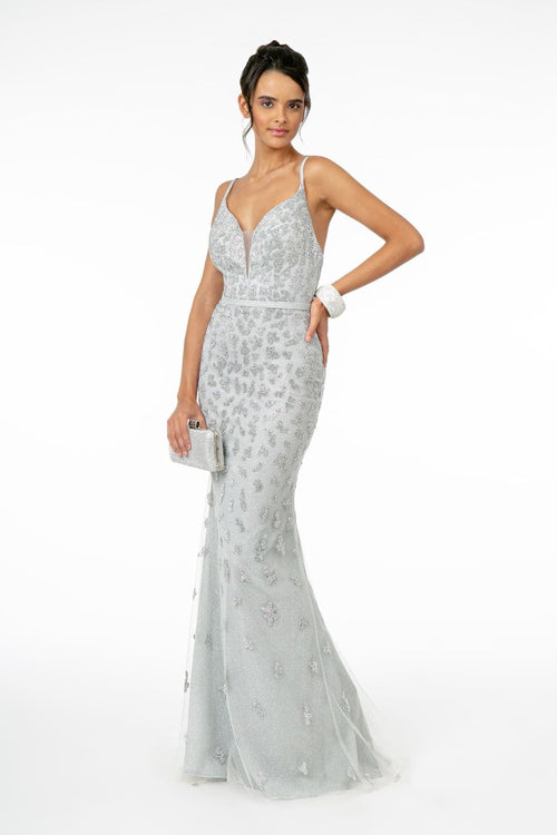 Spaghetti Strap Mermaid Gown by Elizabeth KGL2917