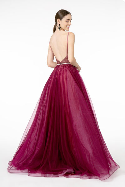 A-Line Gown in Wine by Elizabeth KGL2991