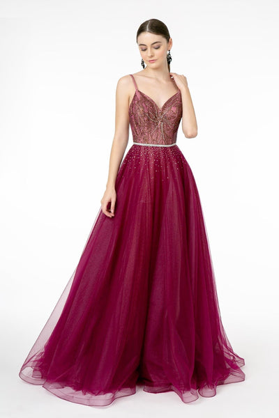 A-Line Gown in Wine by Elizabeth KGL2991