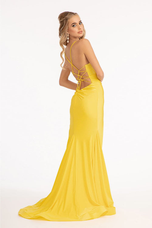 Strappy Bodycon Stretch Jersey Wedding Guest Dress by Elizabeth K GL3035