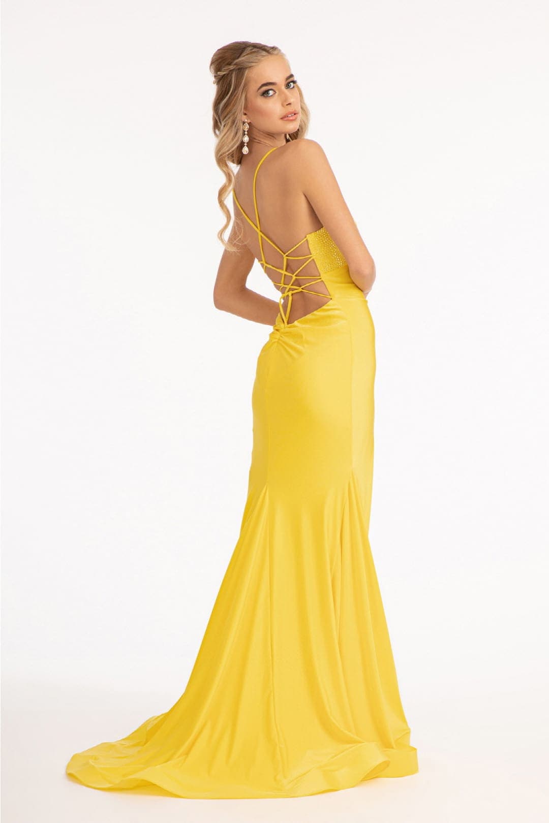 Strappy Bodycon Stretch Jersey Wedding Guest Dress by Elizabeth K GL3035