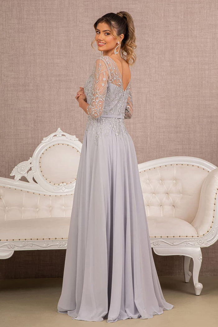 Embroidered A-line Dress by Elizabeth KGL3066