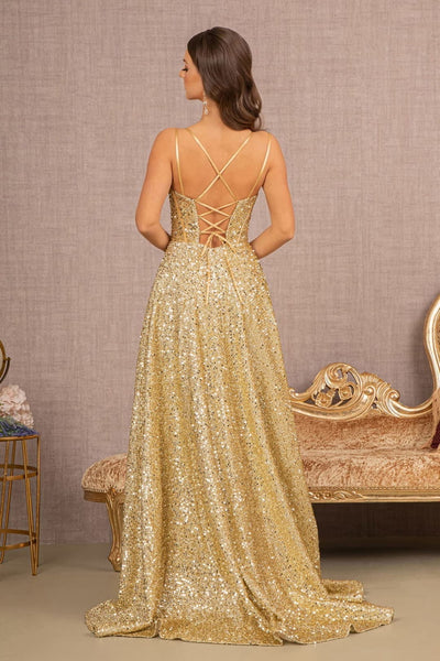 Sequin Corset Evening Dress by Elizabeth K GL3132
