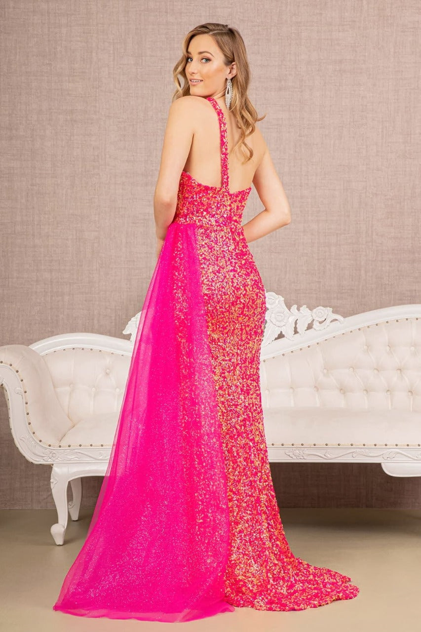 Sequin One Shoulder Dress by Elizabeth KGL3133
