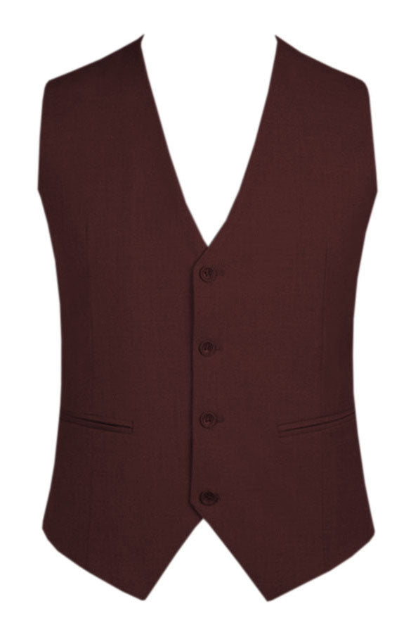 Burgundy Embassy Vest by Couture 1910