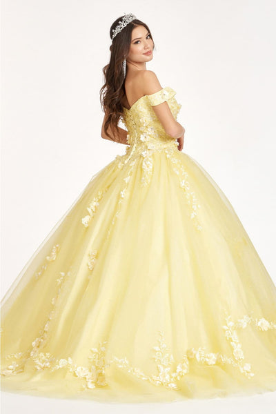 Embroidered Off Shoulder Ball Gown by Elizabeth KGL1958