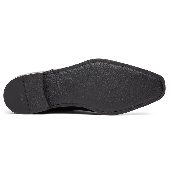 Zelli Enzo Classic Cap Toe Dress Shoes Crafted in Grey Calfskin