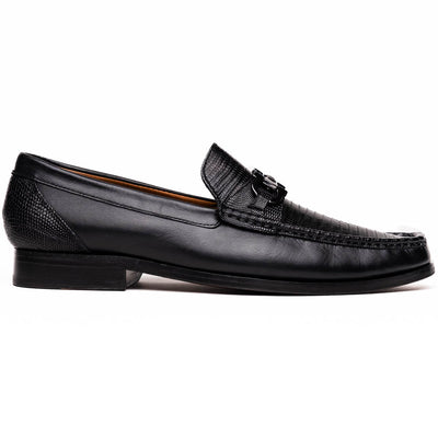 Marco_Di_Milano Enzo Black Leather Oxfords