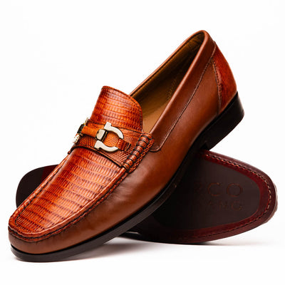 Marco Di Milano Enzo Cognac Leather Dress Shoe