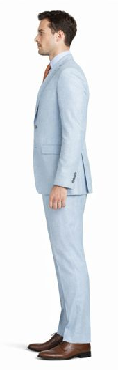 Enzo White, Khaki or Blue Linen Suits/ Free Shipping by Usamensoutlet