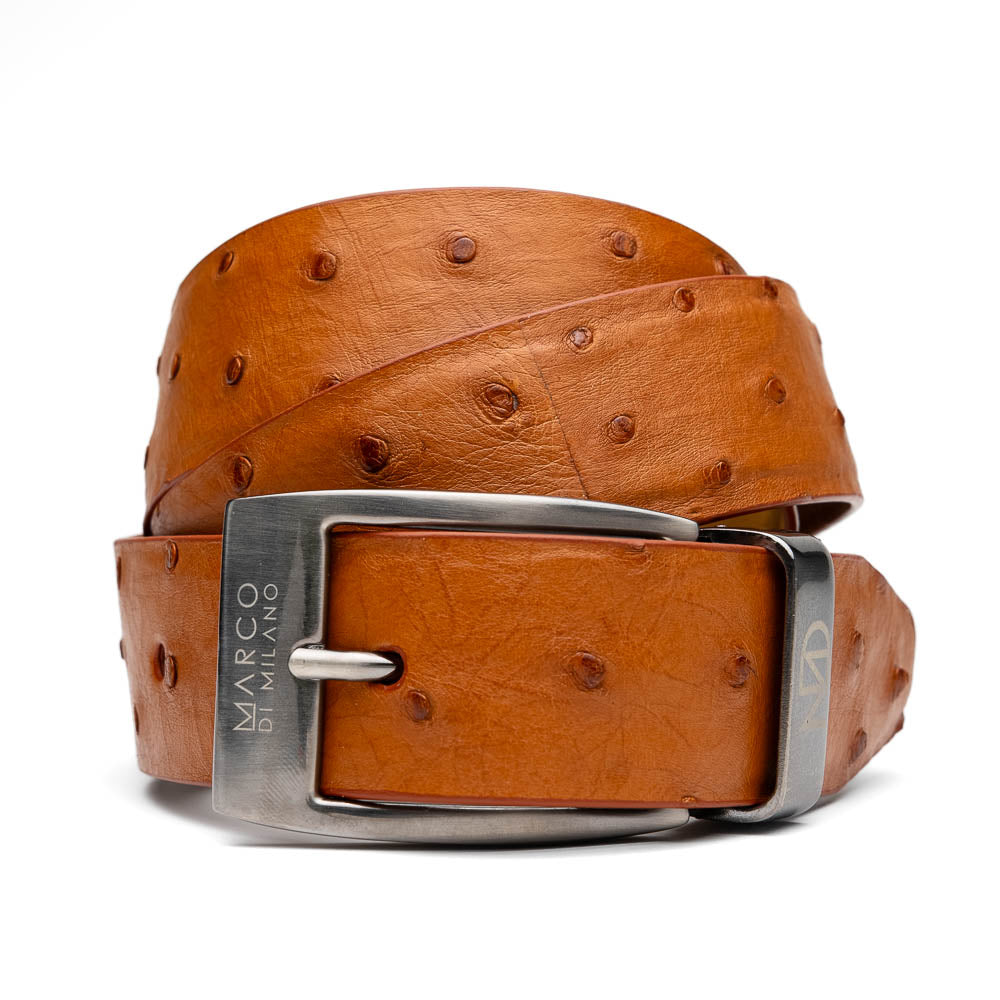 Marco Di Milano Domenico Belt Brandy Leather Loafer