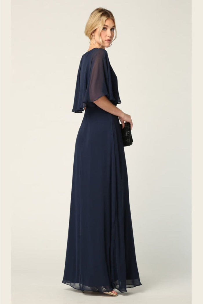 Eva USA 3348 Chiffon Mother of the Bride Gown with Pockets