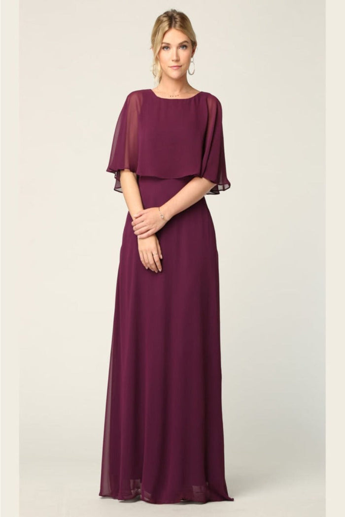 Eva USA 3348 Chiffon Mother of the Bride Gown with Pockets