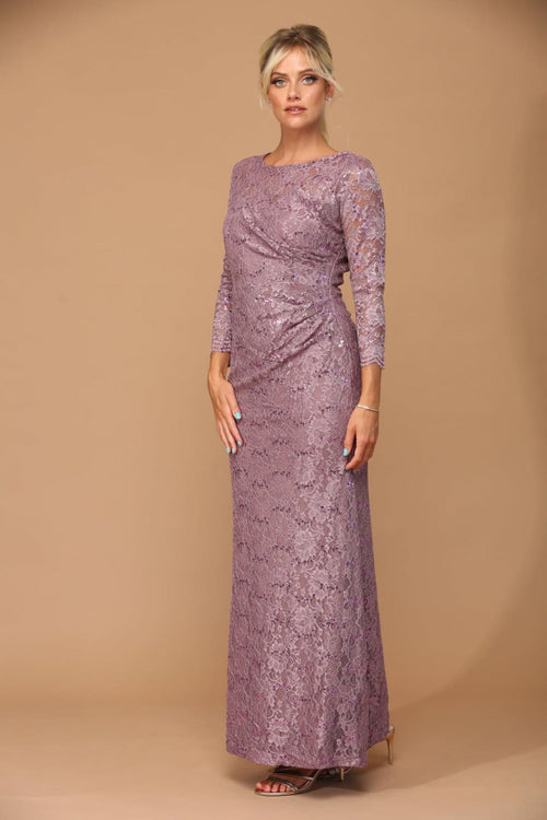 Eva USA 3397 Fully Lined Evening Mother of the Bride Long Dress