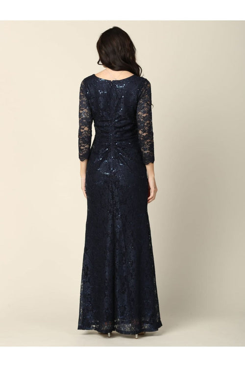 Eva USA 3397 Fully Lined Evening Mother of the Bride Long Dress