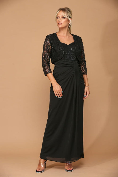 Eva USA 3406 Mother of the Bride Sweetheart 2 Pc Chiffon Bolero Dress