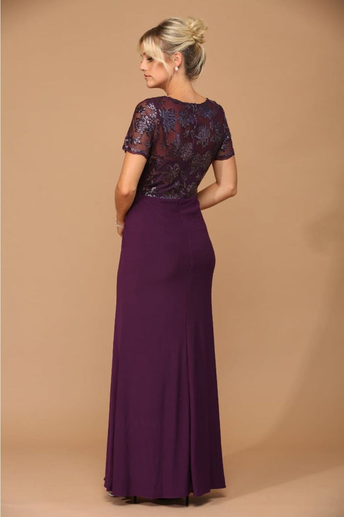 Short Sleeve Mother of the Bride Gown by Eva USA – New Collection