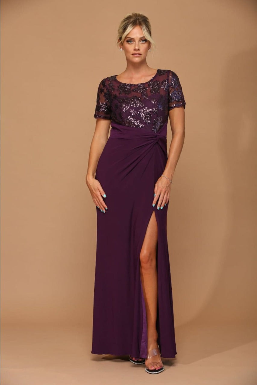 Eva USA 3439 Sequin Mother of the Bride Dress