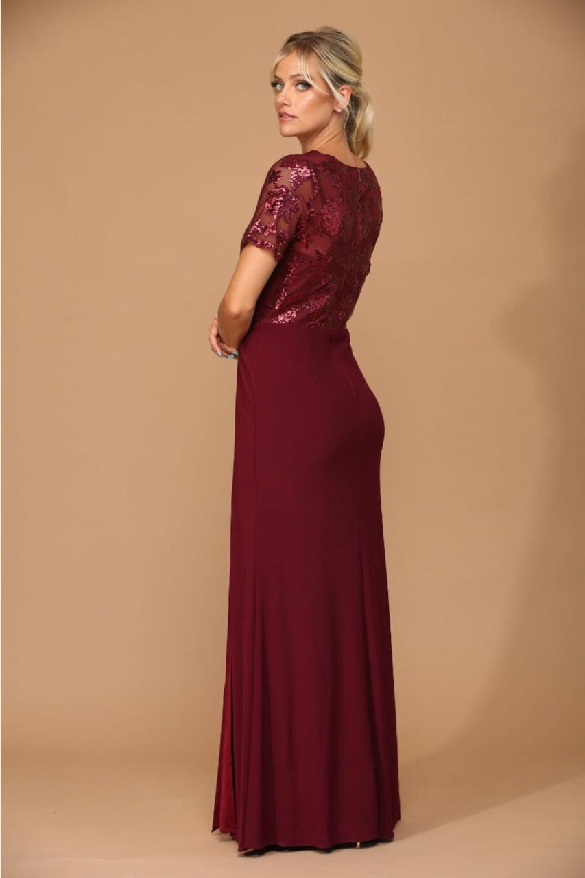 Eva USA 3439 Sequin Mother of the Bride Dress