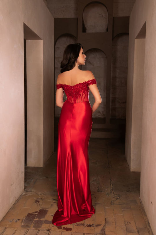 Evening Dress Sleeveless Ruched Long Prom Gown By Royal Queen RQ8173