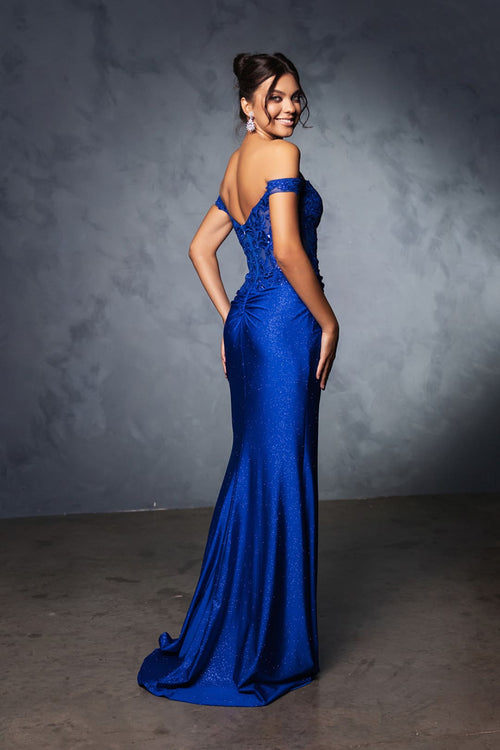 Evening Dress Sweetheart Sequin Sheath Prom Gown By May Queen MQ2148