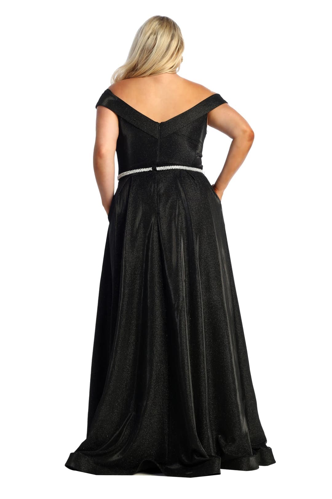 Evening Gown Pleated Long Formal Gown and Plus Size May Queen MQ1876