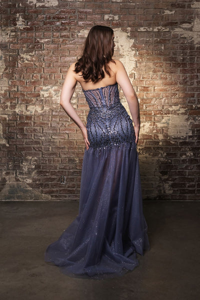 Evening Gown Strapless Sweetheart Neck Formal Dress By May Queen MQ2131