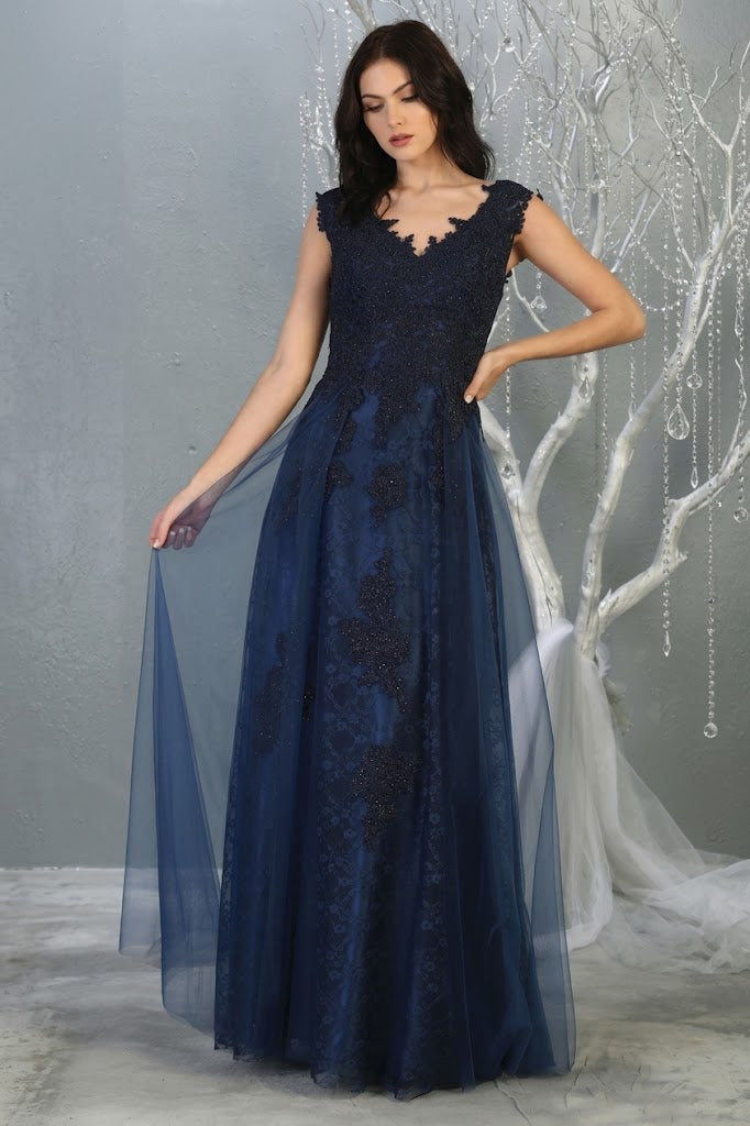 May Queen MQ1799 Special Occasion A-line Embroidered Formal Dress