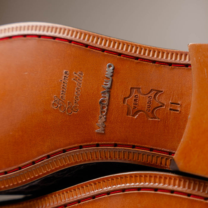 Marco Di Milano Fabro-Tin Brown Leather Dress Shoe