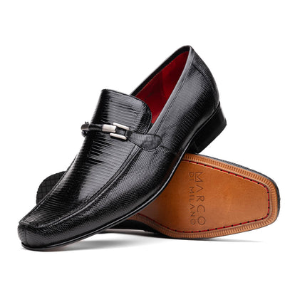 Marco_Di_Milano Fabro-Liz Black Leather Luxury Shoe