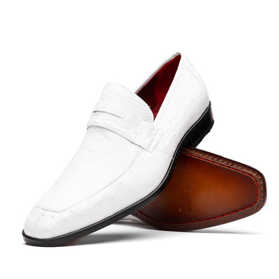 Marco_Di_Milano Fangio White Leather Luxury Shoe
