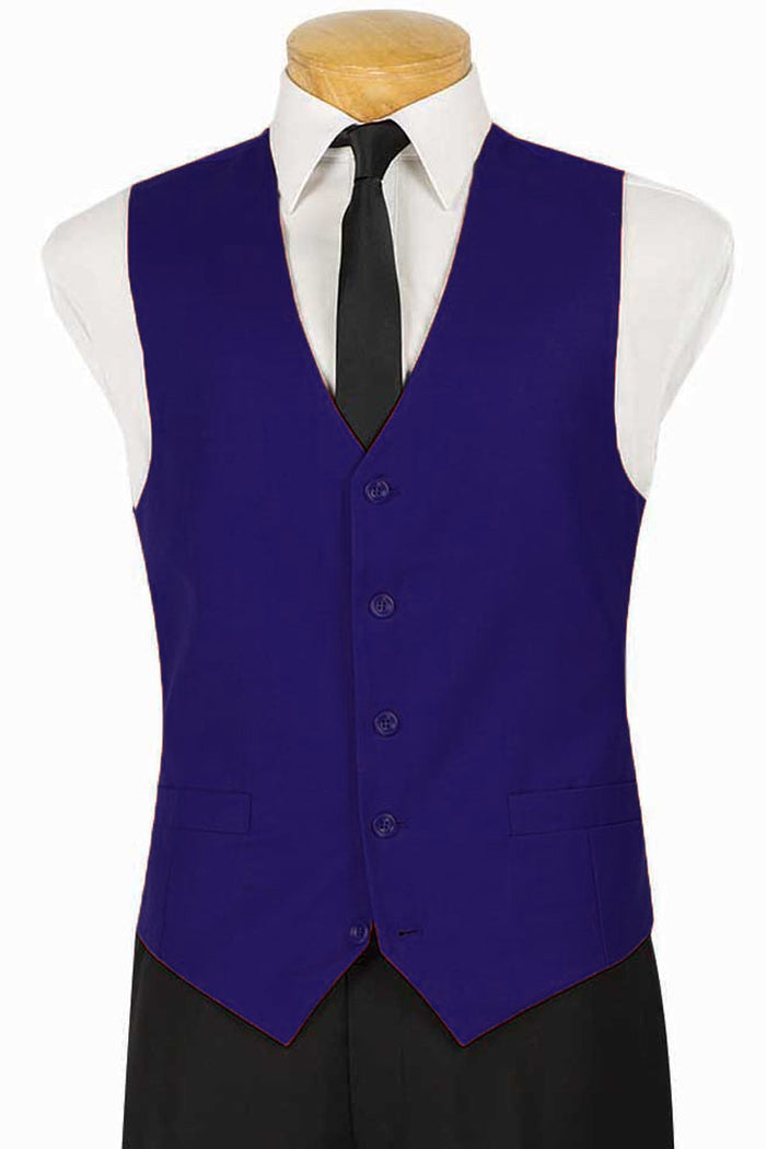 Mens Classic 5 Button Suit Vest in Khaki by Vinci