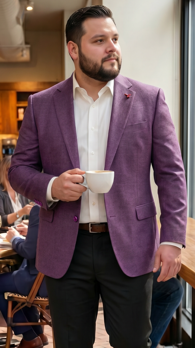 Mauve Blazer Mens Sport Coat