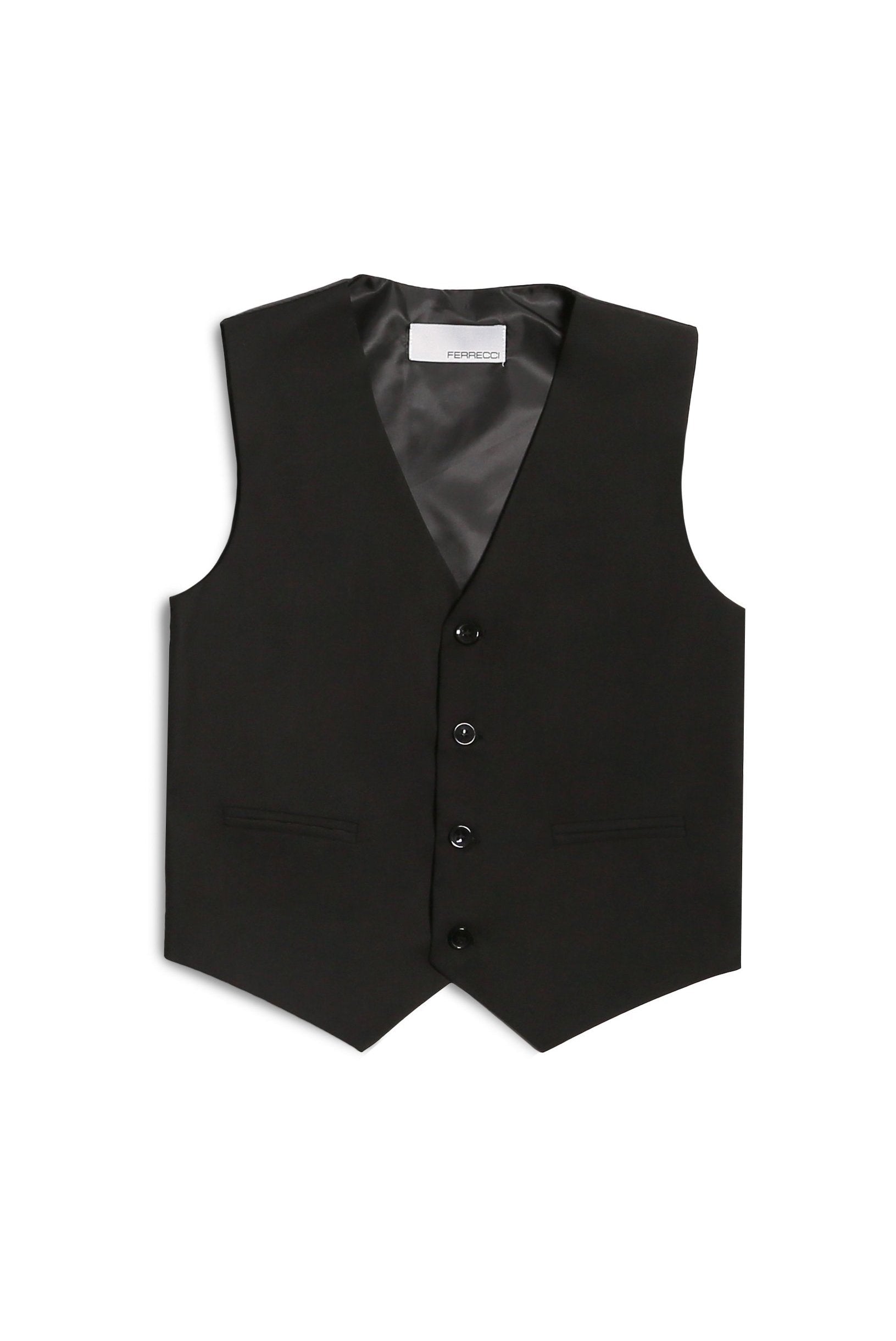 Jax Kids Black Suit 5-Piece Set by Ferrecci