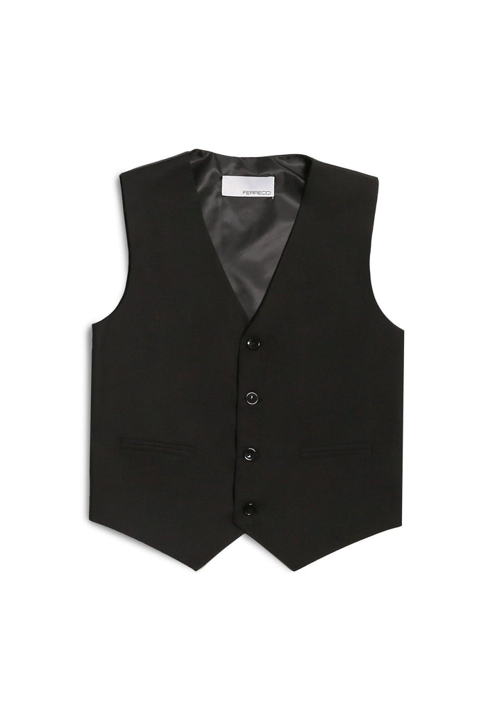 Jax Kids Black Suit 5-Piece Set by Ferrecci