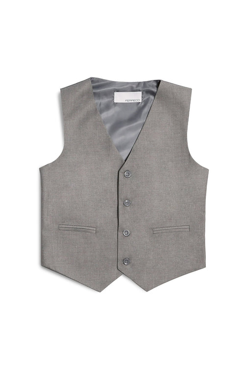 Jax Kids Light Grey Suit 5-Piece Set by Ferrecci