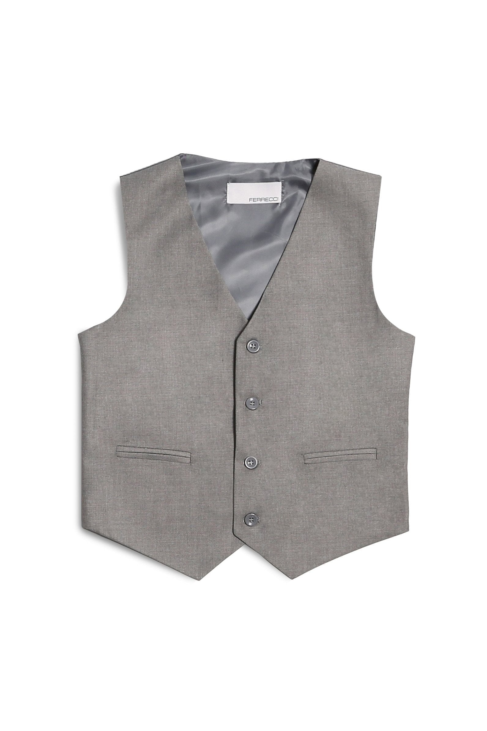 Jax Kids Light Grey Suit 5-Piece Set by Ferrecci
