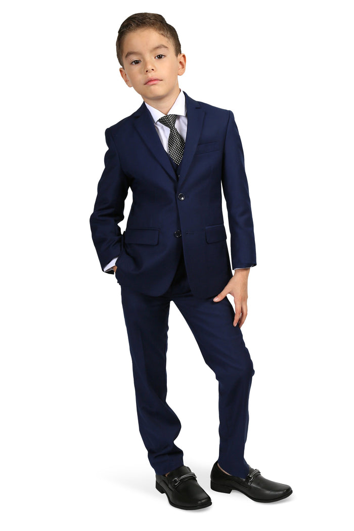 Jax Kids Navy Suit 5-Piece Set by Ferrecci