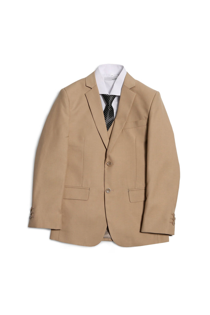 Jax Kids Tan Suit 5-Piece Set by Ferrecci