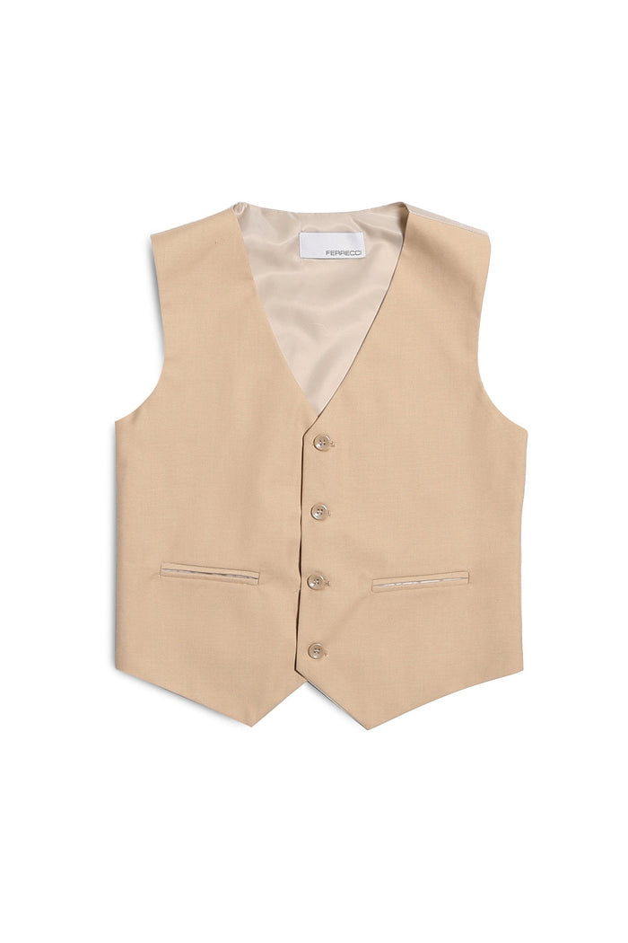 Jax Kids Tan Suit 5-Piece Set by Ferrecci
