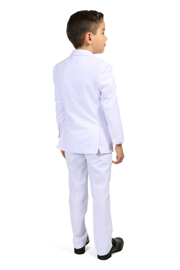 Jax Kids White Suit 5-Piece Set by Ferrecci