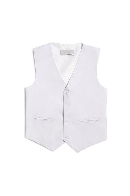 Jax Kids White Suit 5-Piece Set by Ferrecci