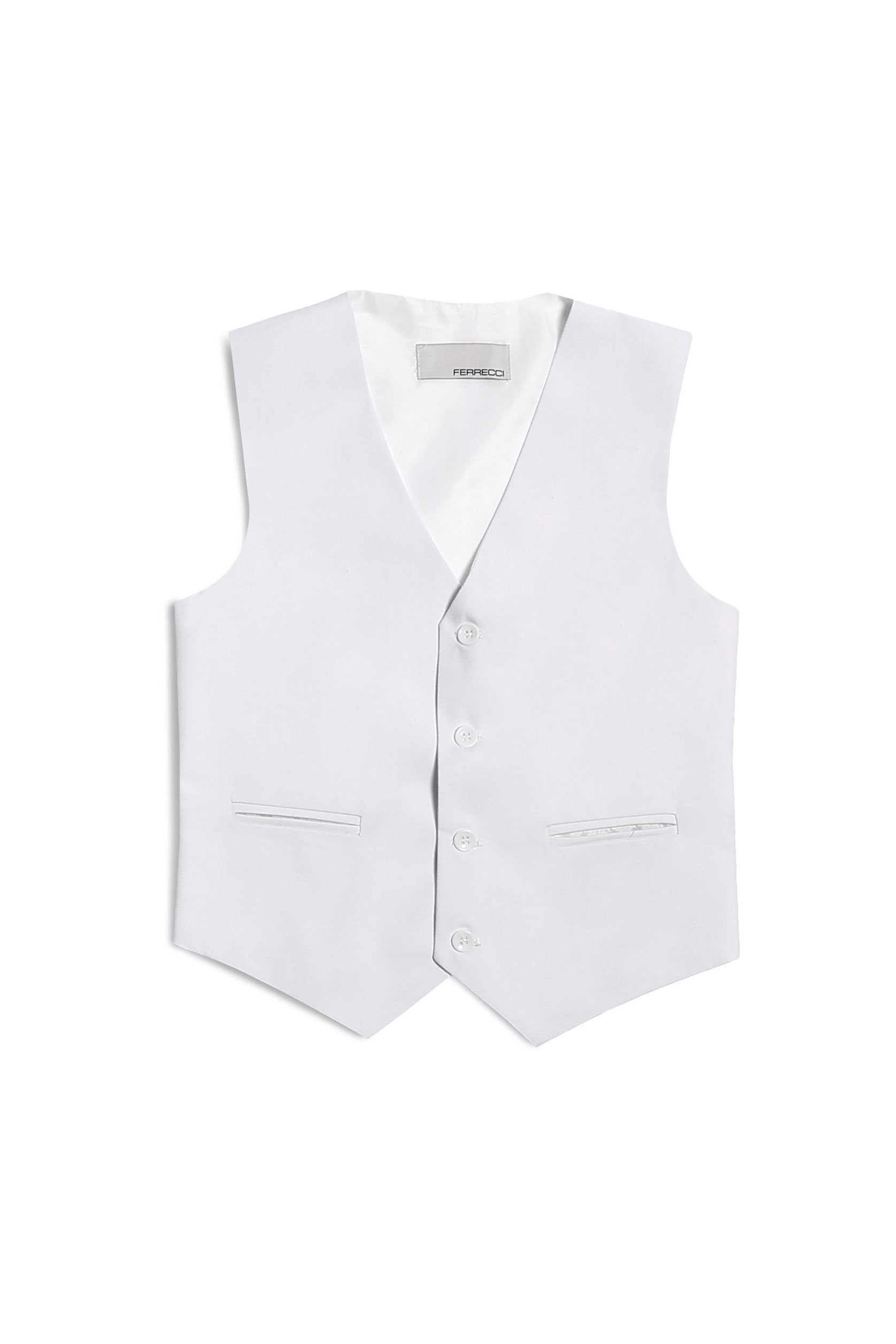 Jax Kids White Suit 5-Piece Set by Ferrecci