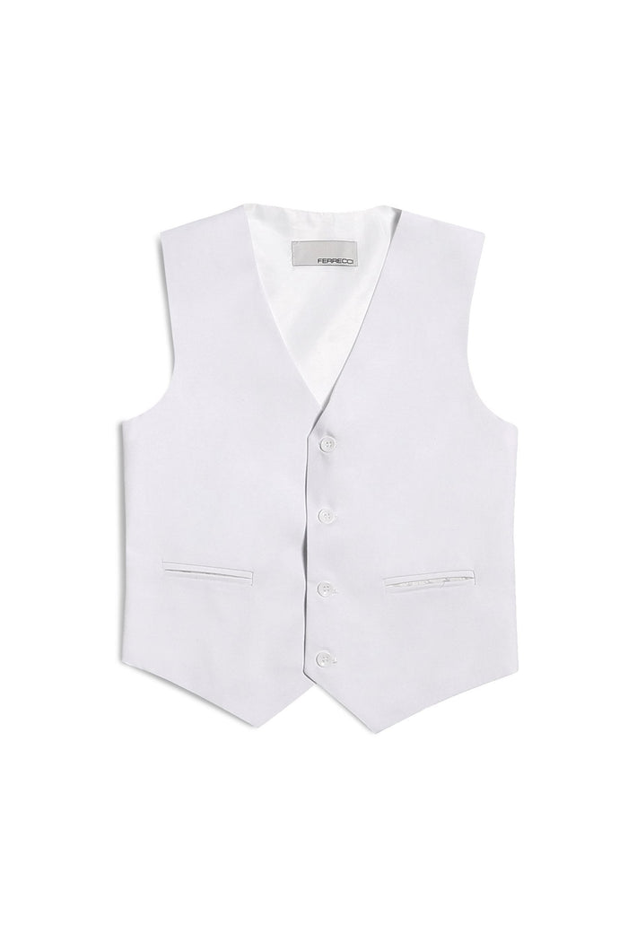 Jax Kids White Suit 5-Piece Set by Ferrecci