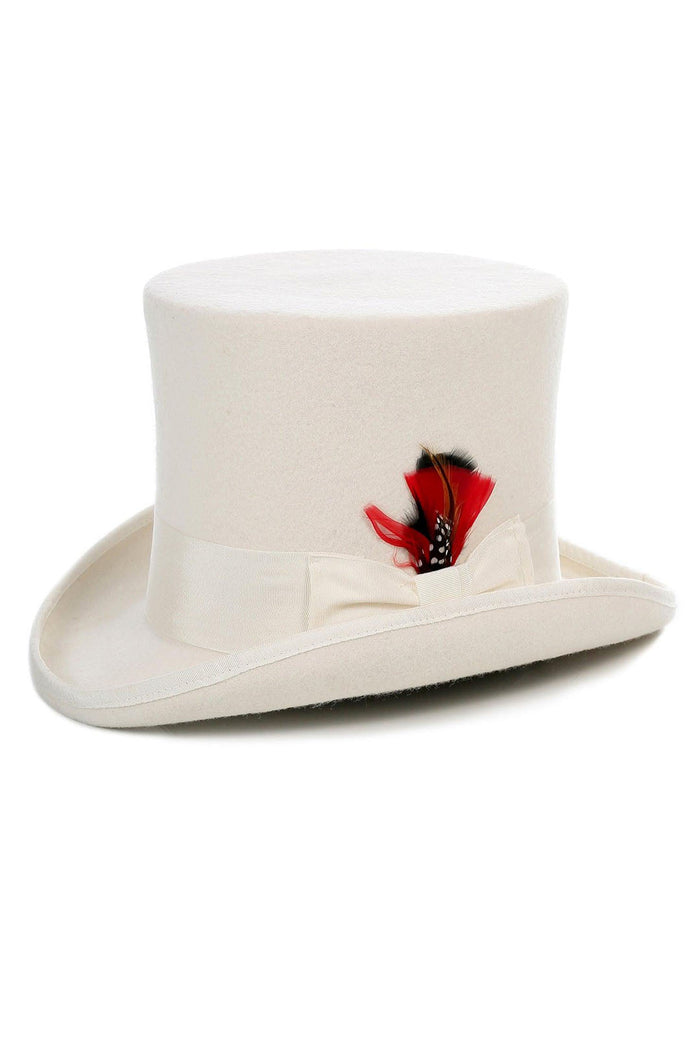 Off-White Premium Wool Top Hat by Ferrecci