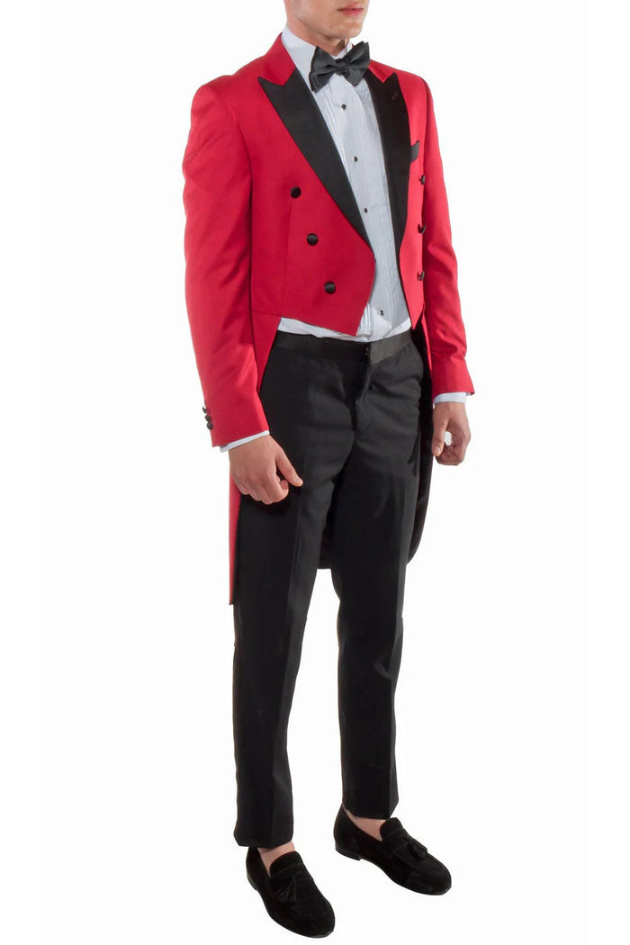 Showtime Red Tailcoat Tuxedo (2-Piece Set) by Ferrecci