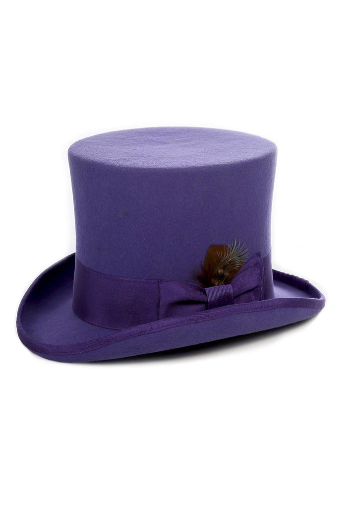 Ultra Violet Premium Wool Top Hat by Ferrecci