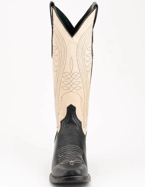 Ferrini Men's Blaze Leather Narrow Square Toe Boots Handcrafted - Black Ferrini USA