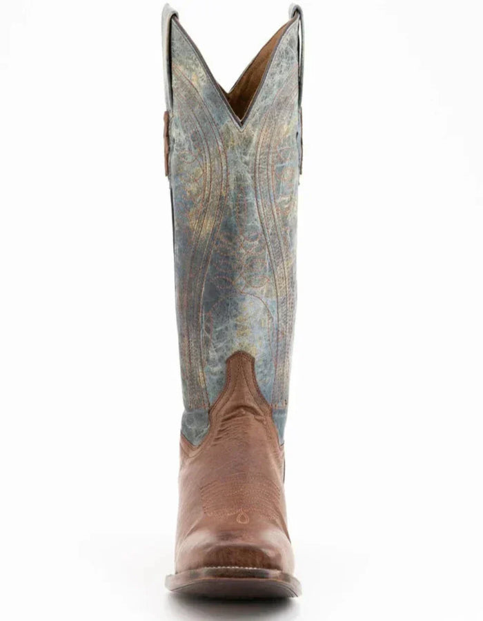 Ferrini Men's Morgan Smooth Ostrich Square Toe Boots Handcrafted - Kango Brown 1029307 Ferrini USA